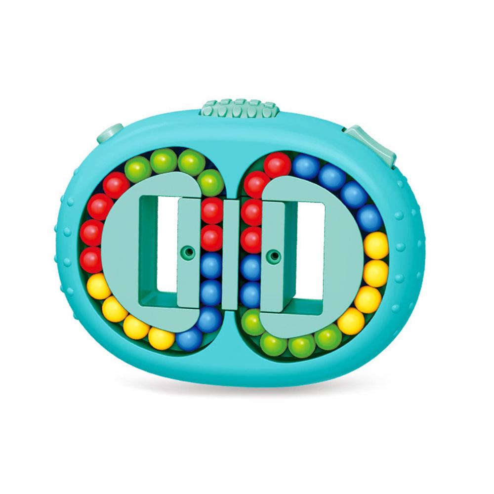 ABS Plastic Rotating Bean Cube Puzzle Toy for Logic and Motor Skills