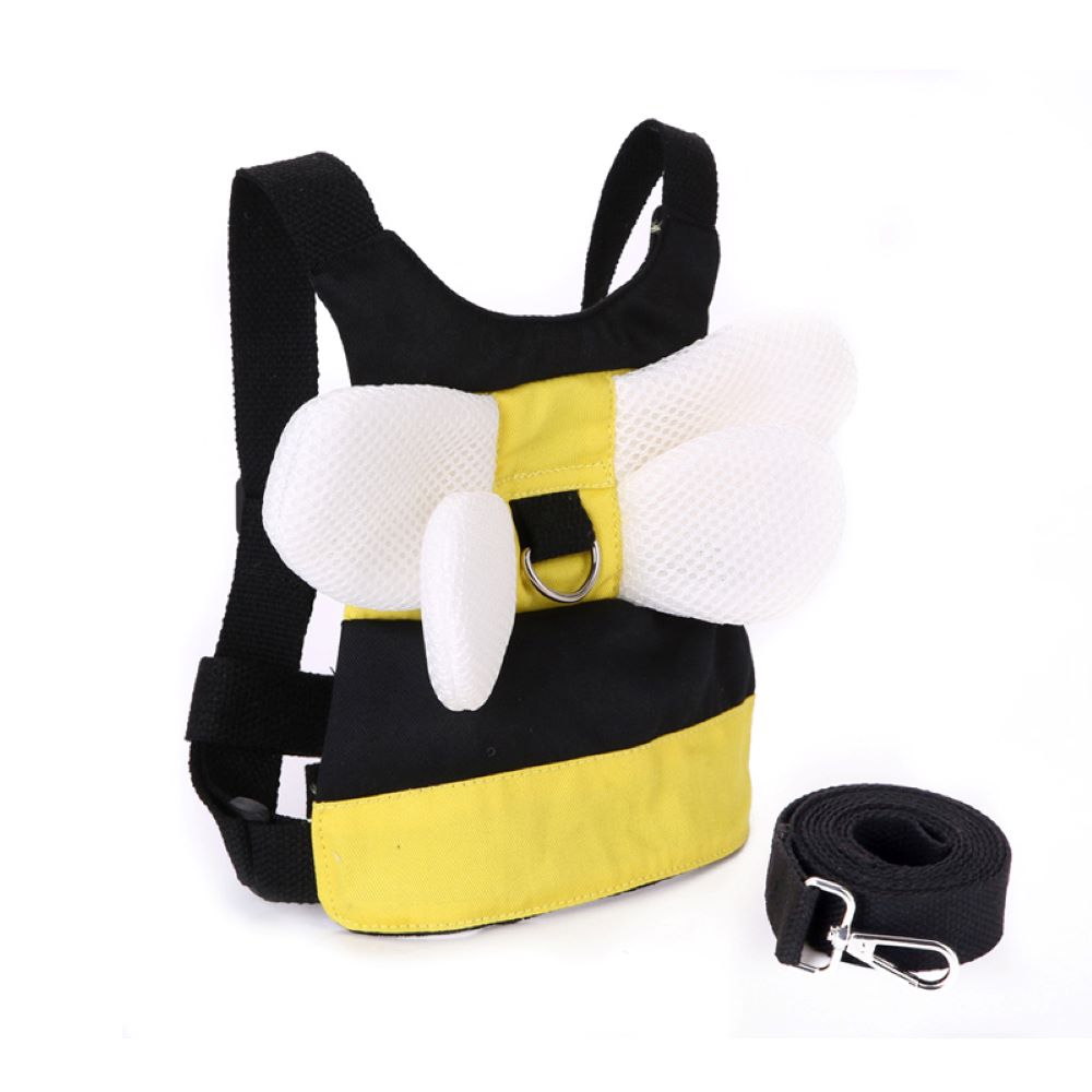 Cotton and Nylon Toddler Safety Walking Harness Backpack with Adjustable Straps