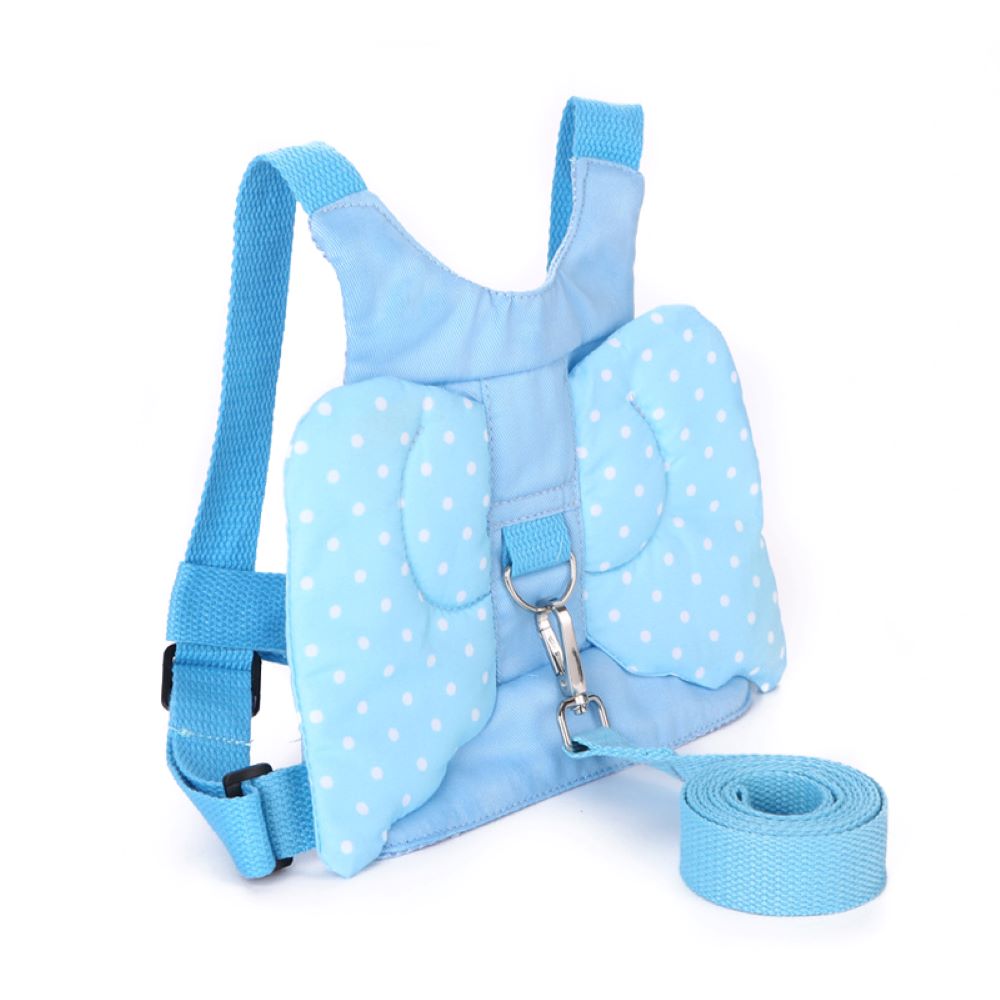 Cotton and Nylon Toddler Safety Walking Harness Backpack with Adjustable Straps