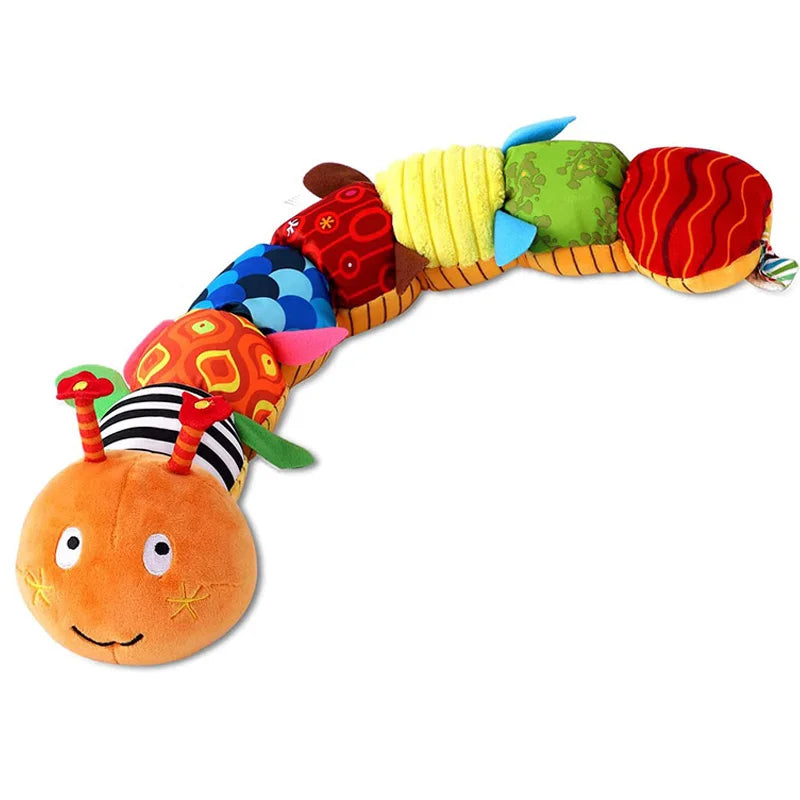 Plush Animal Sensory Musical Toy with Integrated Height Measurement Scale