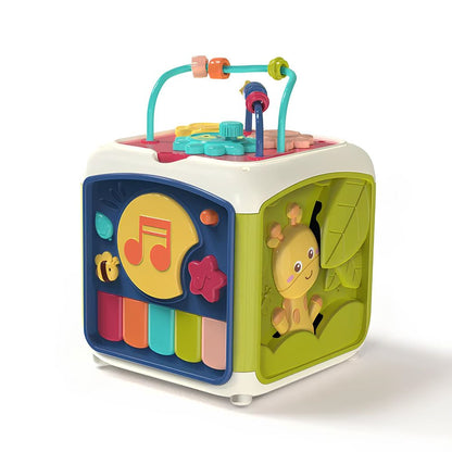 BPA-Free Plastic Musical Activity Cube with Shape Sorter and Motion Sensor