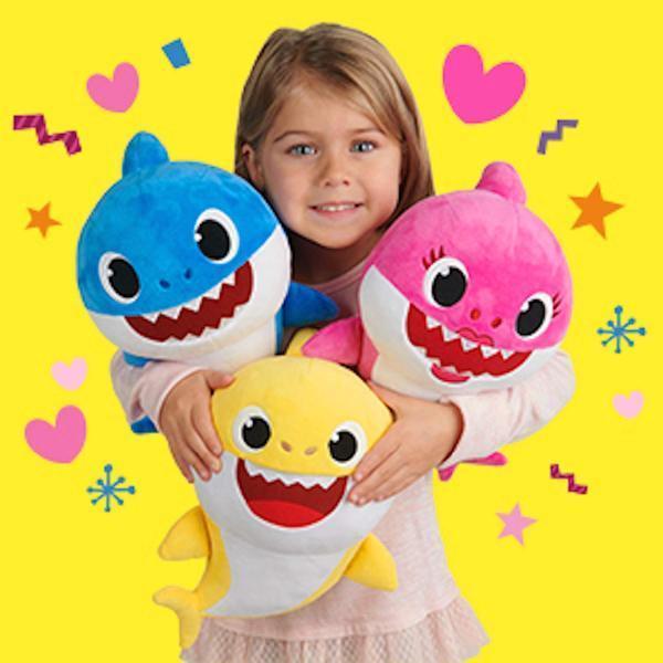 Electronic Shark Shaped Textile Toy with Integrated Sound Playback Module