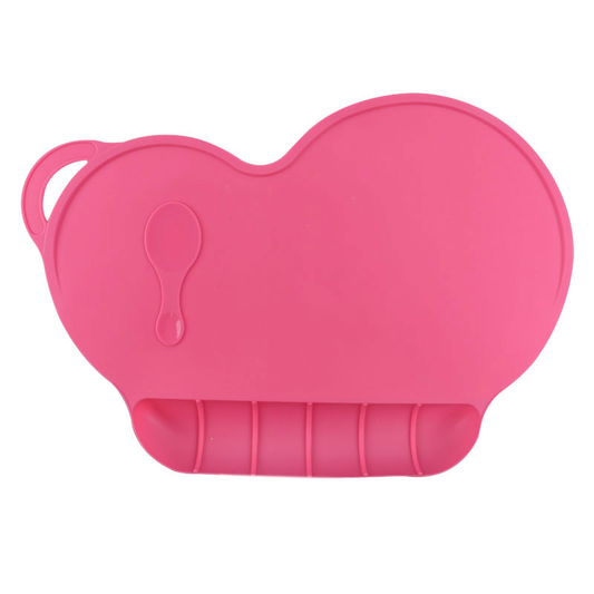 Food Grade Silicone Portable Placemat with Suction Base and Crumb Catcher