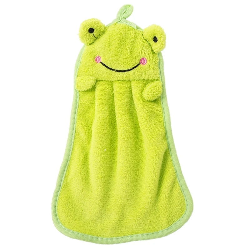 Happy Tiny Mart Microfiber Animal Theme Hand Towels for Children