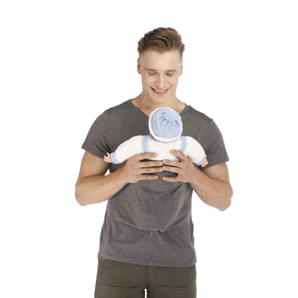 Short Sleeve Cotton Blend T-Shirt with Integrated Infant Carrier Pocket