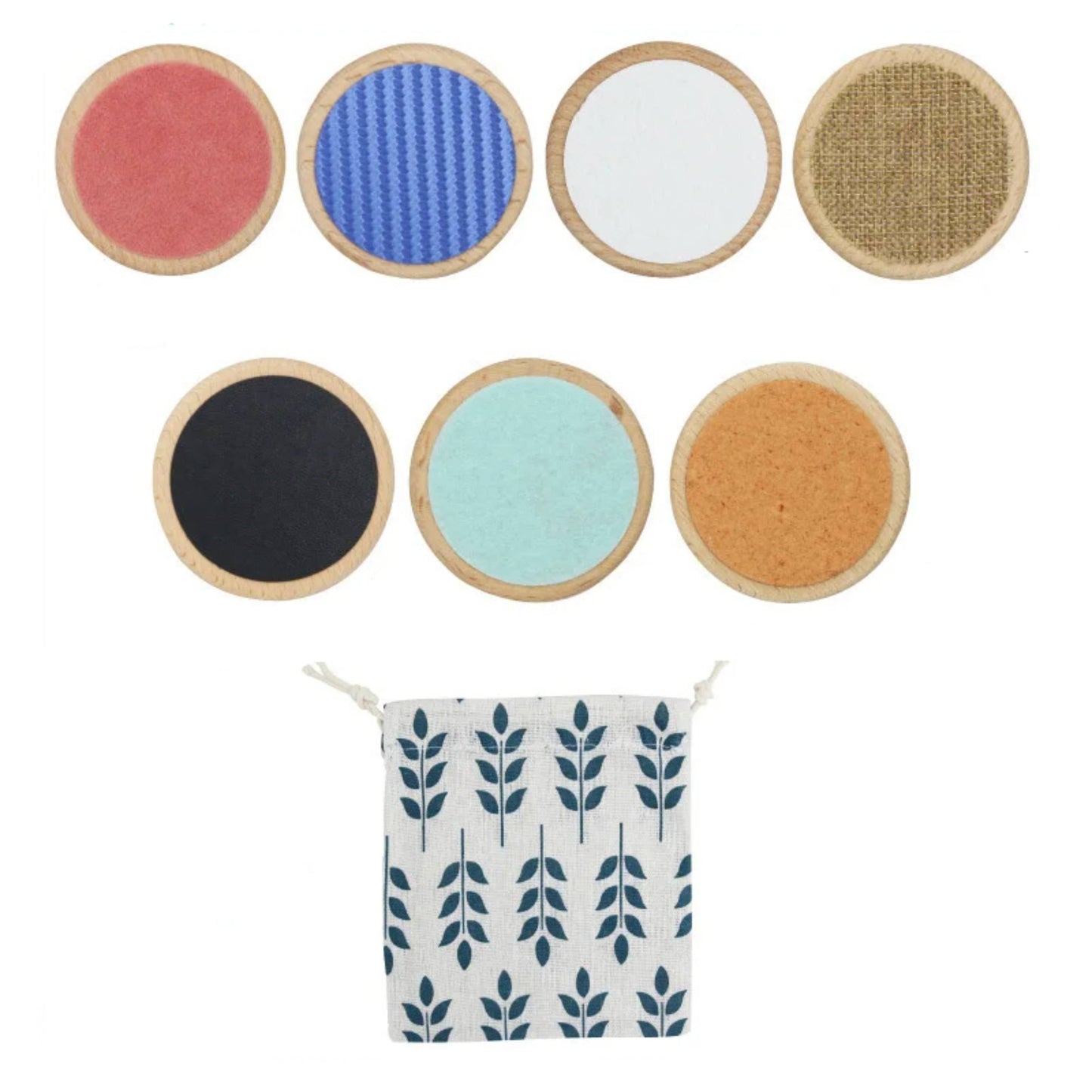 Natural Wood Montessori Sensory Tactile Board for Cognitive Pattern Matching