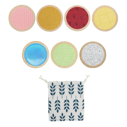 Natural Wood Montessori Sensory Tactile Board for Cognitive Pattern Matching