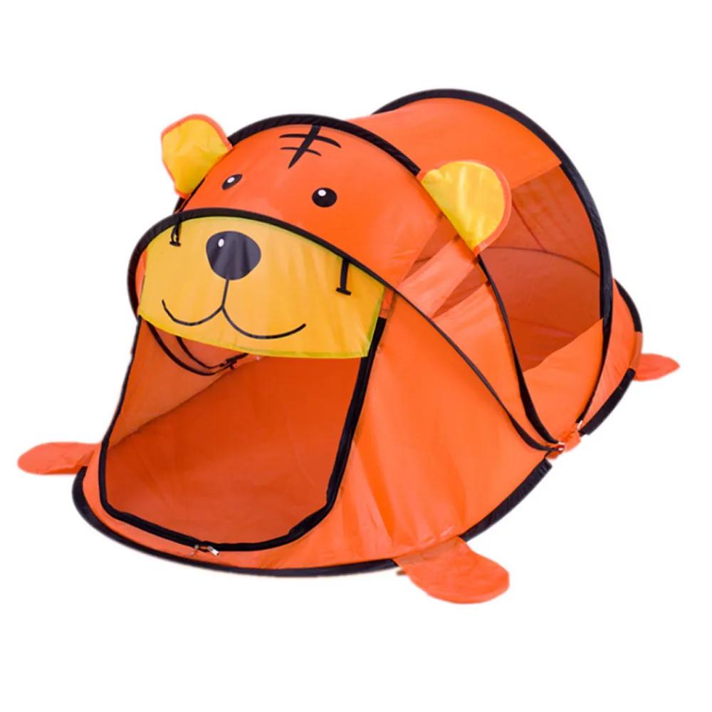 Polyester and Mesh Cartoon Pop-Up Tent for Indoor and Outdoor Use
