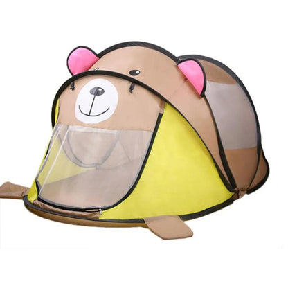 Polyester and Mesh Cartoon Pop-Up Tent for Indoor and Outdoor Use