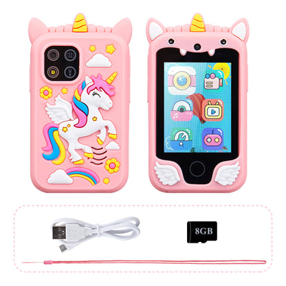 Happy Tiny Mart Portable Electronic Smartphone Toy with Dual Cameras and Games