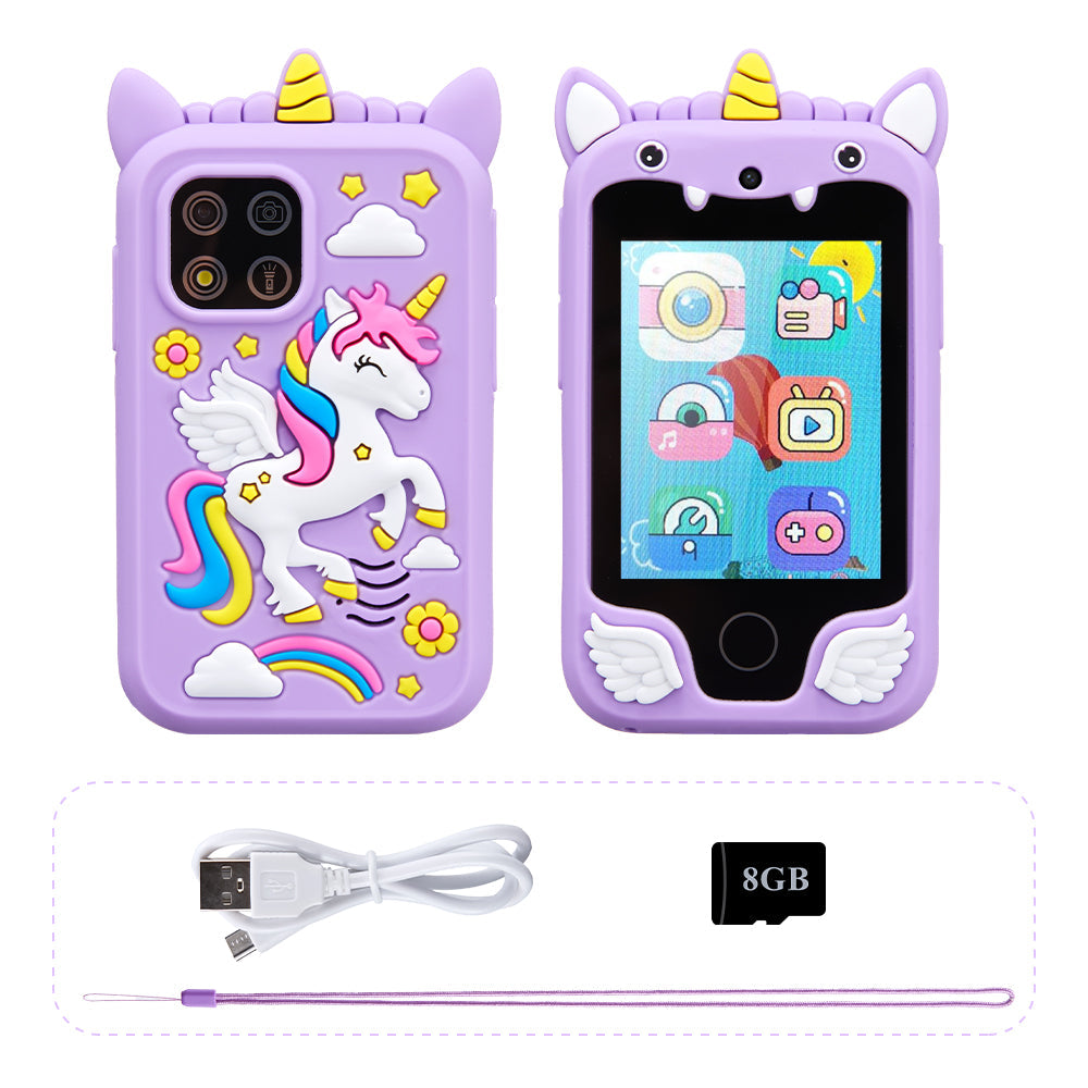 Happy Tiny Mart Portable Electronic Smartphone Toy with Dual Cameras and Games