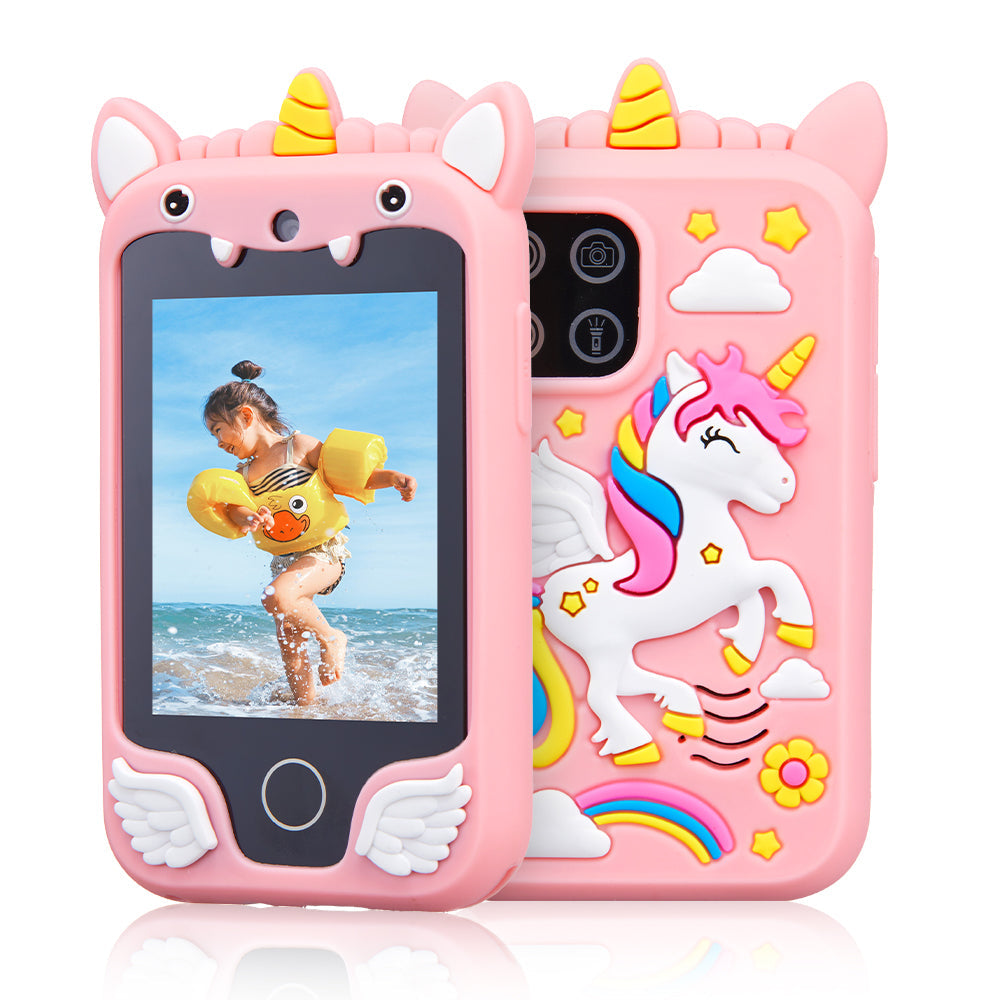 Happy Tiny Mart Portable Electronic Smartphone Toy with Dual Cameras and Games