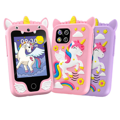 Happy Tiny Mart Portable Electronic Smartphone Toy with Dual Cameras and Games