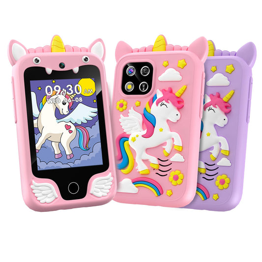 Happy Tiny Mart Portable Electronic Smartphone Toy with Dual Cameras and Games