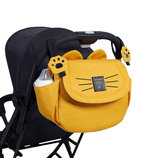 Polyester Stroller Organizer Bag with Adjustable Strap and Cat Motif