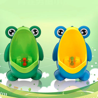Happy Tiny Mart Polypropylene Frog-Shaped Wall-Mounted Portable Urinal for Toddlers