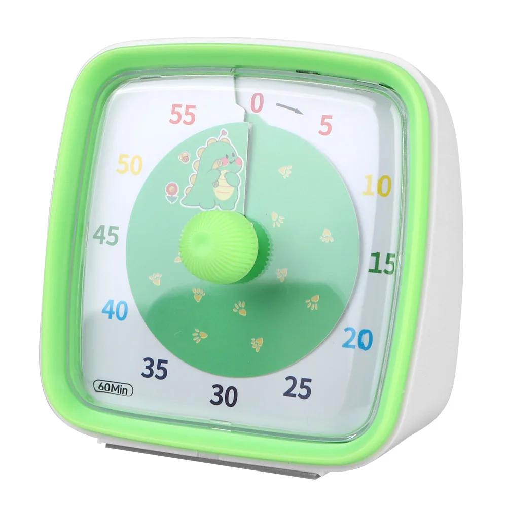 60-Minute Mechanical ABS Plastic Visual Countdown Timer with Audible Volume Settings