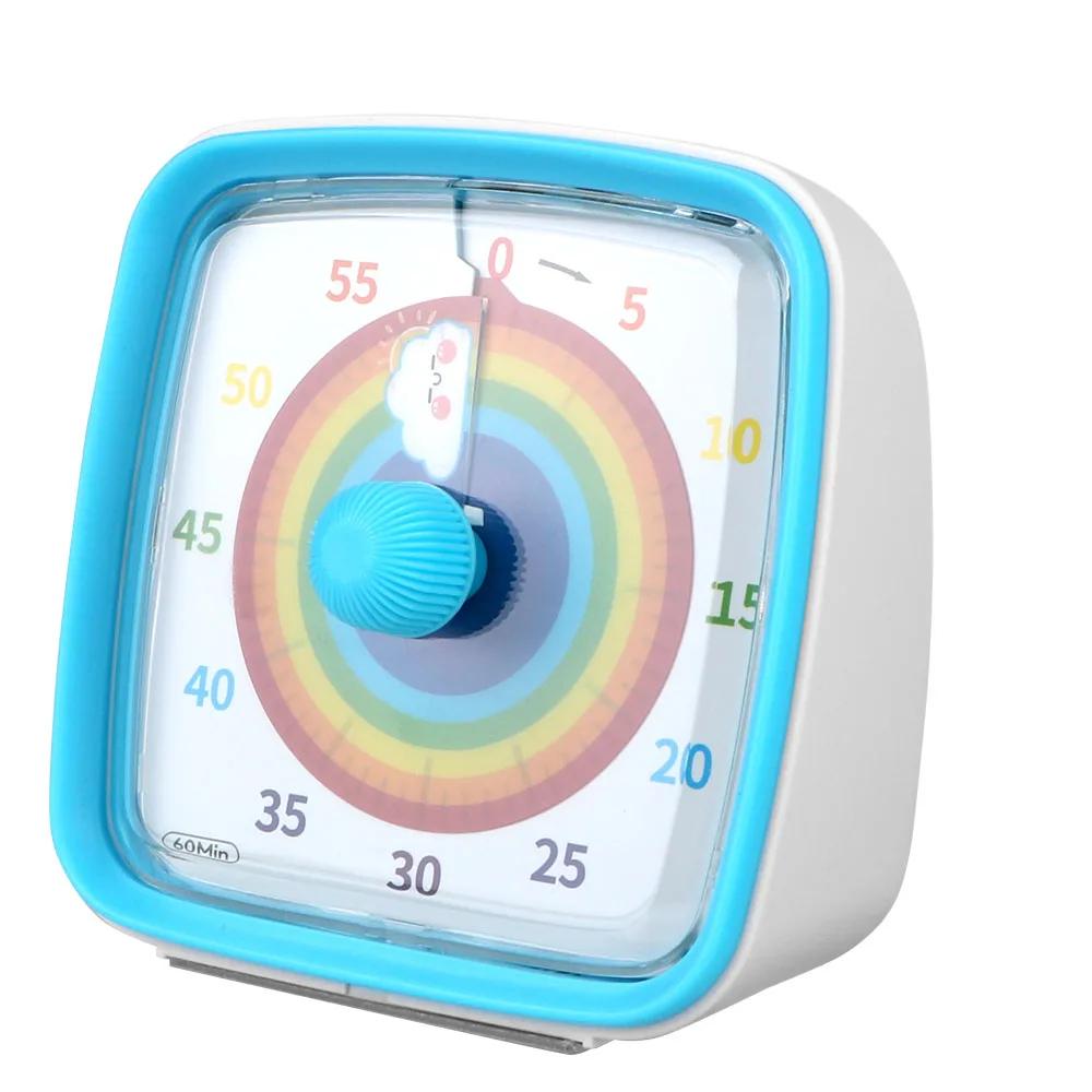 60-Minute Mechanical ABS Plastic Visual Countdown Timer with Audible Volume Settings