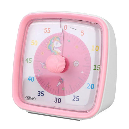 60-Minute Mechanical ABS Plastic Visual Countdown Timer with Audible Volume Settings