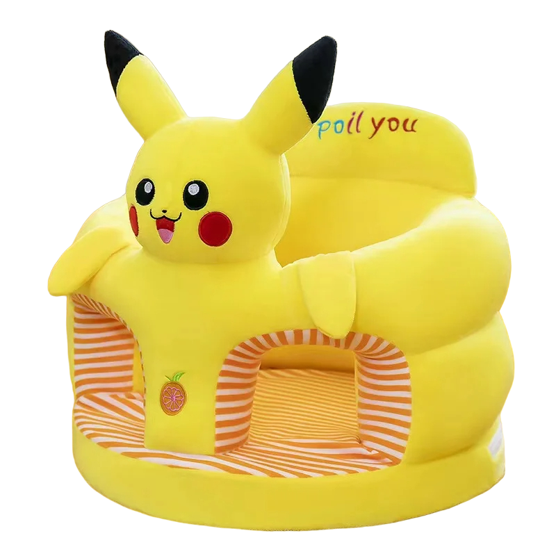 Happy Tiny Mart Crystal Velvet Washable Cartoon Pattern Infant Sitting Support Cover