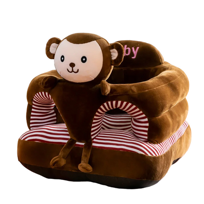 Happy Tiny Mart Crystal Velvet Washable Cartoon Pattern Infant Sitting Support Cover