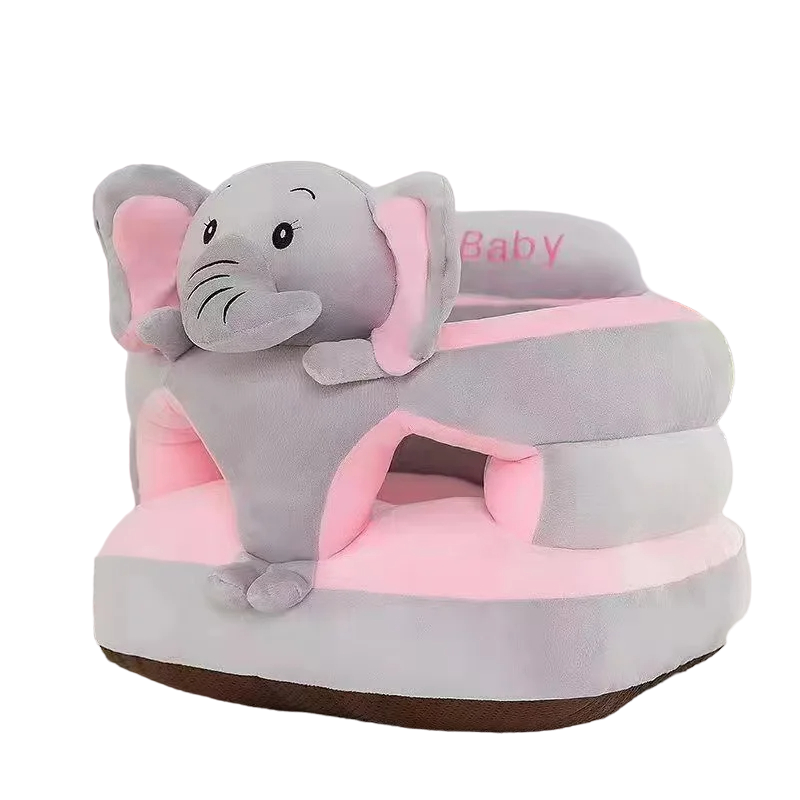 Happy Tiny Mart Crystal Velvet Washable Cartoon Pattern Infant Sitting Support Cover
