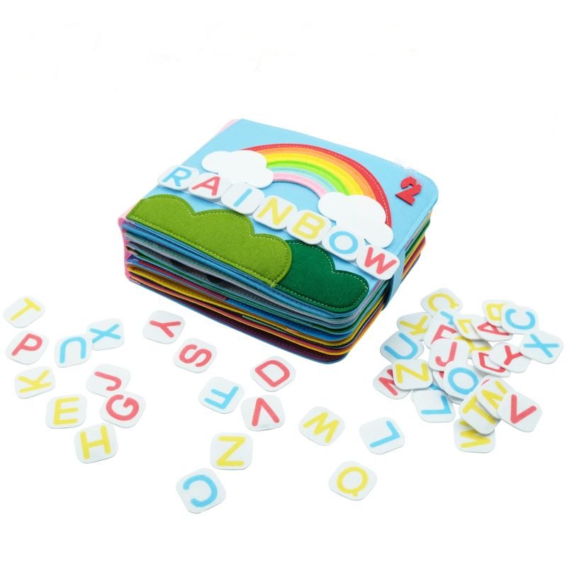 Happy Tiny Mart Washable Fabric Activity Book with Sixteen Manual Features