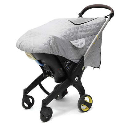 Insulated Waterproof Winter Car Seat Cover with Fleece Lining for Infants