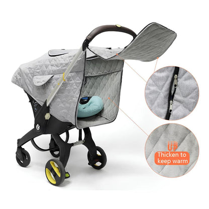 Insulated Waterproof Winter Car Seat Cover with Fleece Lining for Infants