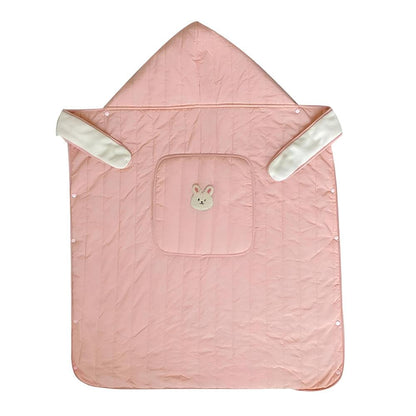 Happy Tiny Mart Viscose and Coral Fleece Outdoor Baby Winter Wrap Cloak
