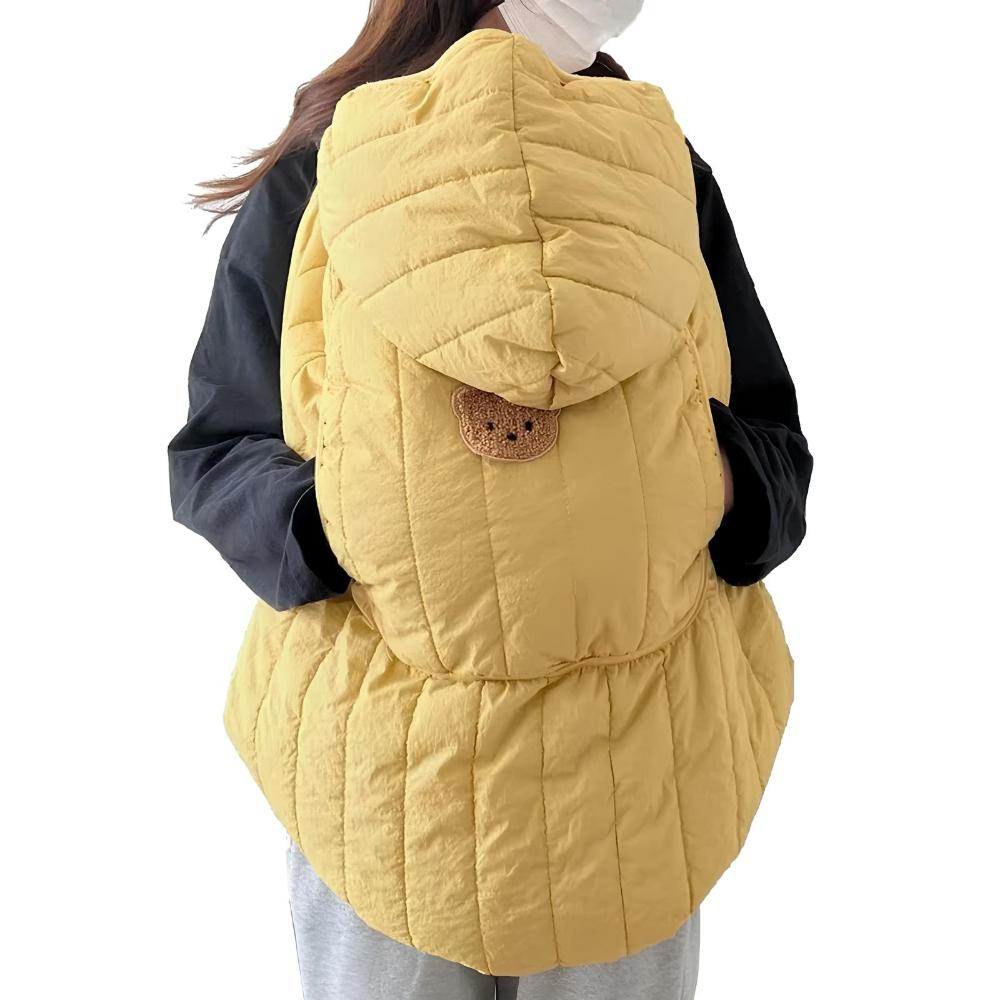 Happy Tiny Mart Viscose and Coral Fleece Outdoor Baby Winter Wrap Cloak