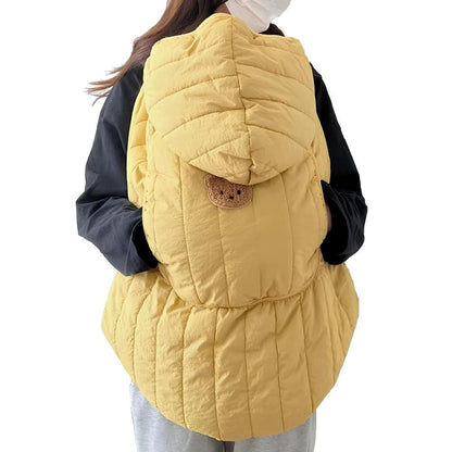 Happy Tiny Mart Viscose and Coral Fleece Outdoor Baby Winter Wrap Cloak