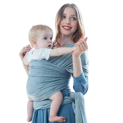 100% Cotton X-Shaped Baby Wrap Carrier for Infant Manual Transport Support