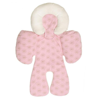 Waterproof Polyester and Cotton Stroller Cushion Mat with Head Support