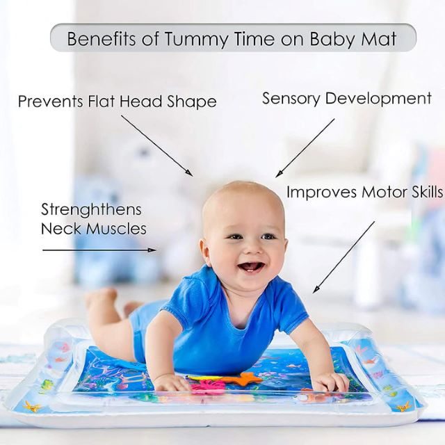 Happy Tiny Mart Inflatable PVC Water Mat for Infant Sensory Development