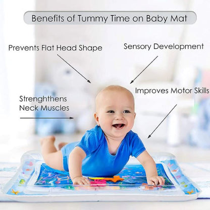 Happy Tiny Mart Inflatable PVC Water Mat for Infant Sensory Development